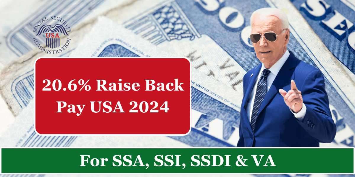 Confirmed! 20.6% Raise Back Pay USA 2024 – For SSA, SSI, SSDI & VA