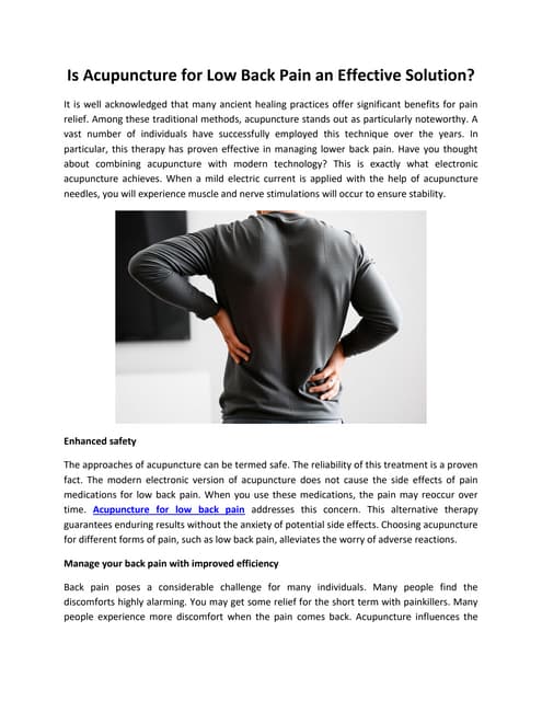 Is Acupuncture for Low Back Pain an Effective Solution.pdf