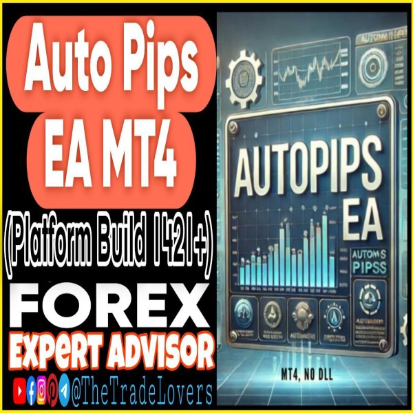 Auto Pips EA MT4 (Works on Build 1421+) | Forex Robot | MT4 Expert Advisor - The Trade Lovers