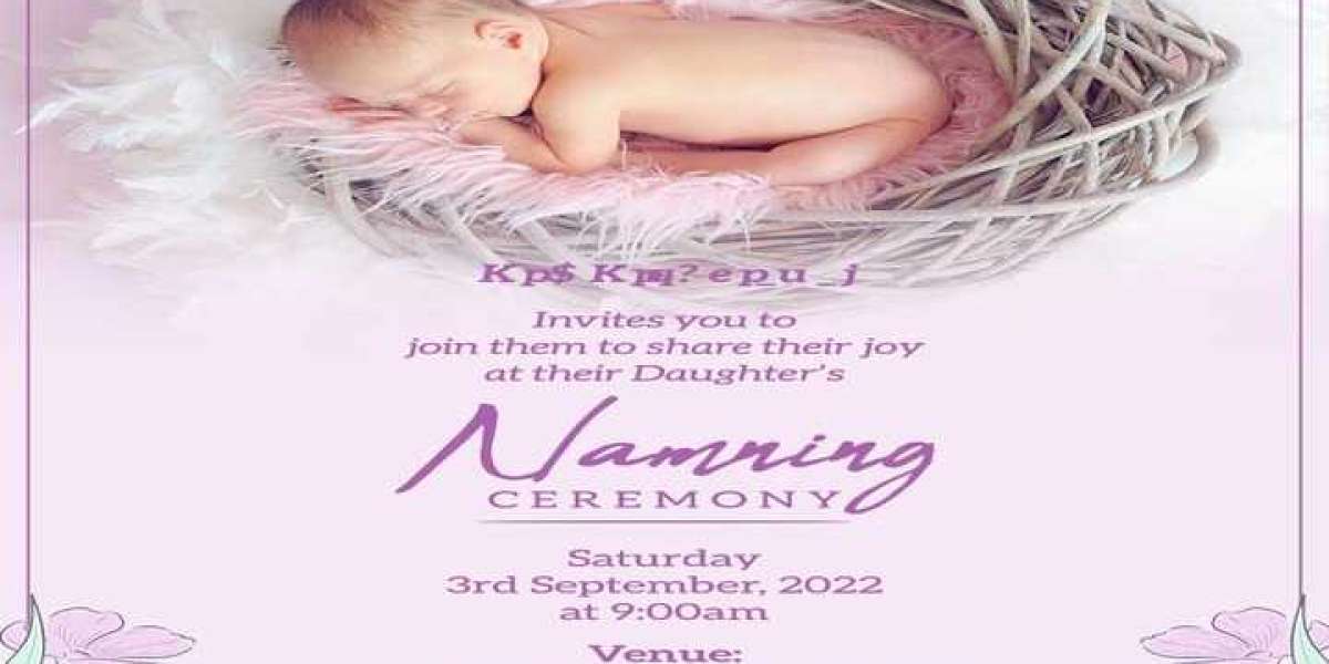 What is a naming ceremony cards?