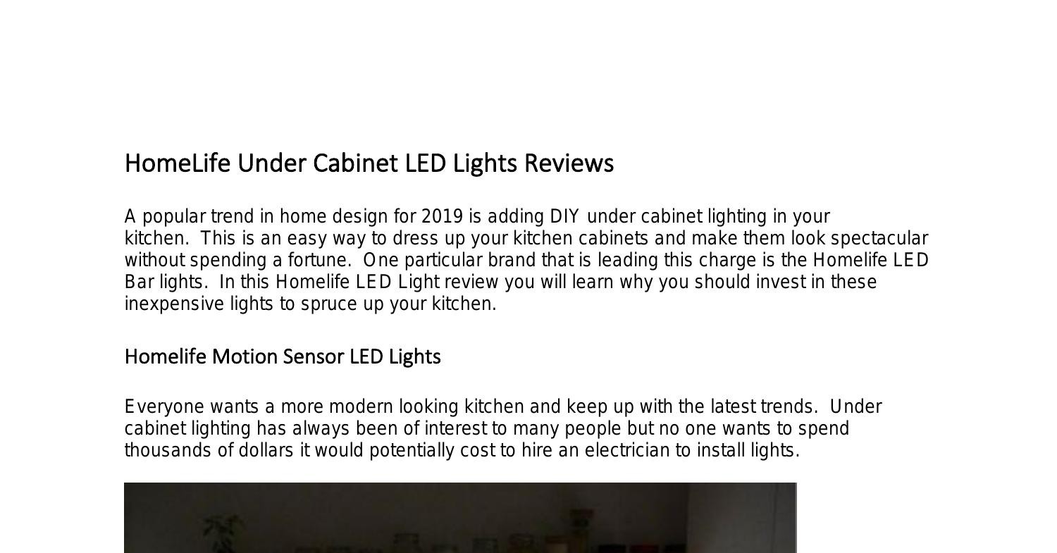 HomeLife Under Cabinet LED Lights Reviews.docx | DocDroid