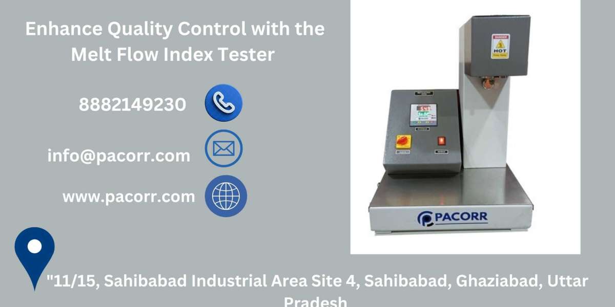 How the Melt Flow Index Tester from Pacorr Ensures Precise Quality Control for Plastic Manufacturing