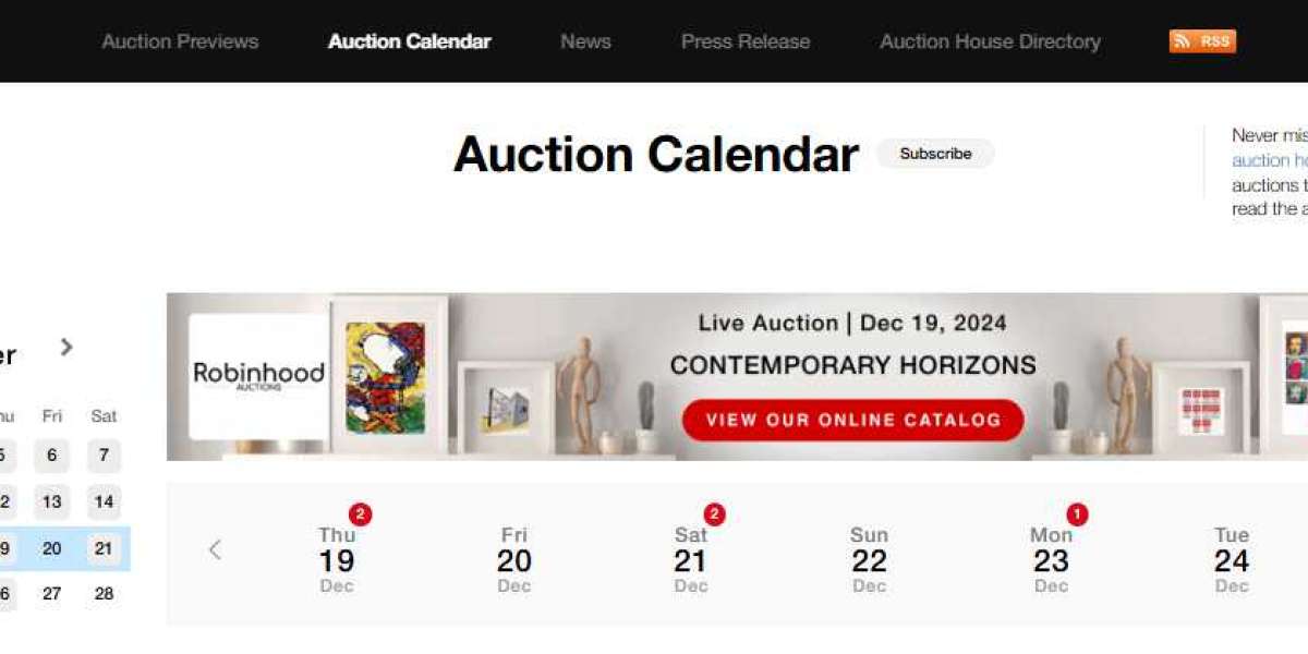 Empower Your Auction Journey: AuctionDaily's Calendar Keeps Collectors and Investors Ahead