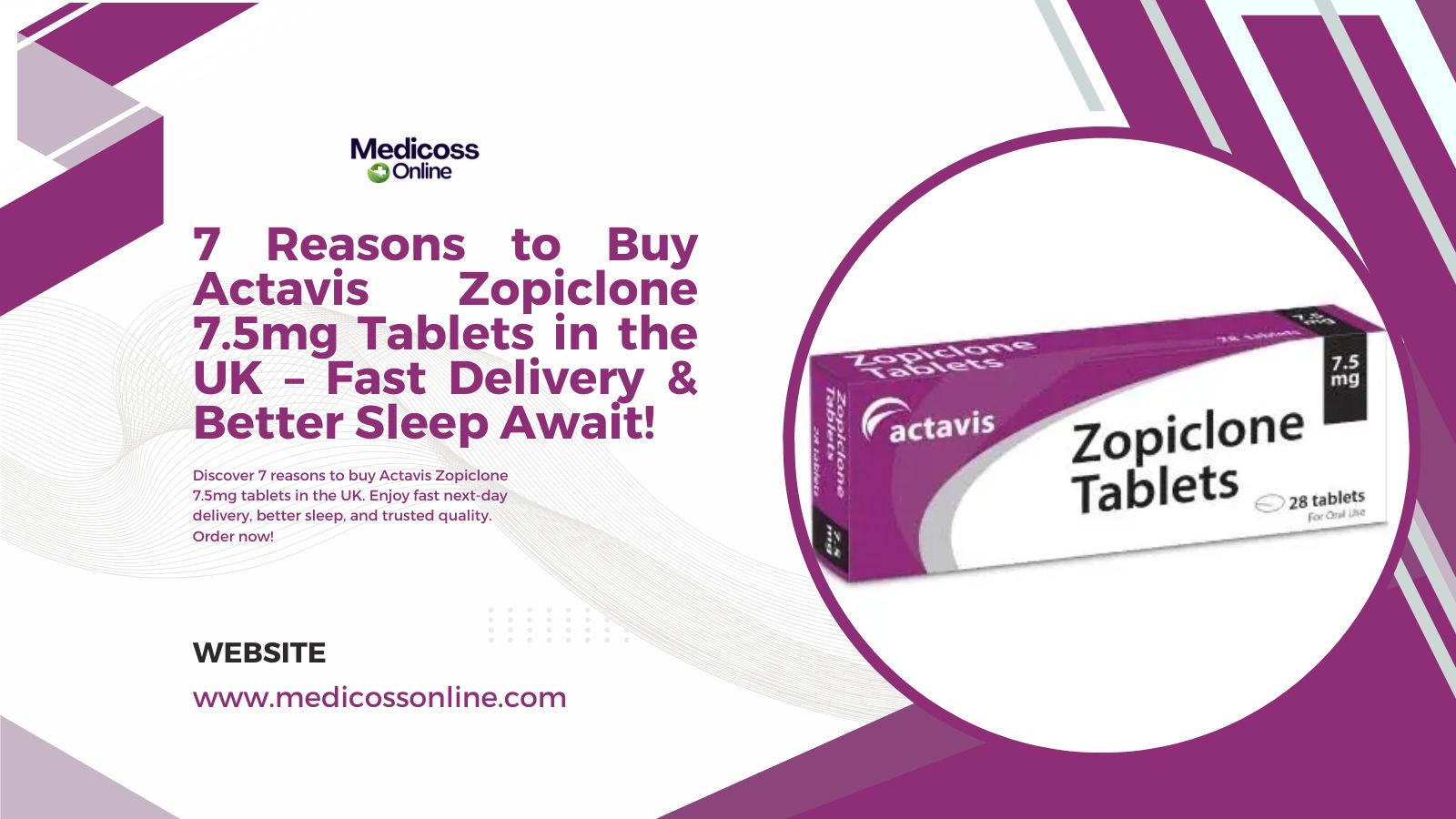 7 Reasons to Buy Actavis Zopiclone 7.5mg Tablets in the UK