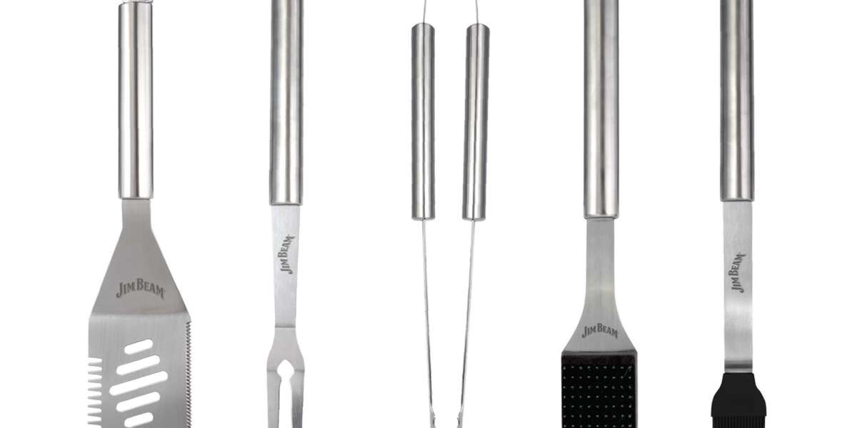 Elevate Your Grilling Game with the Jim Beam® 5 Piece BBQ Tool Set