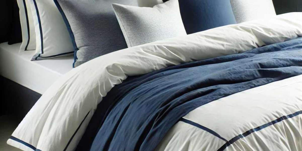 White and Navy Bed Linen: The Perfect Combination for Your Bedroom