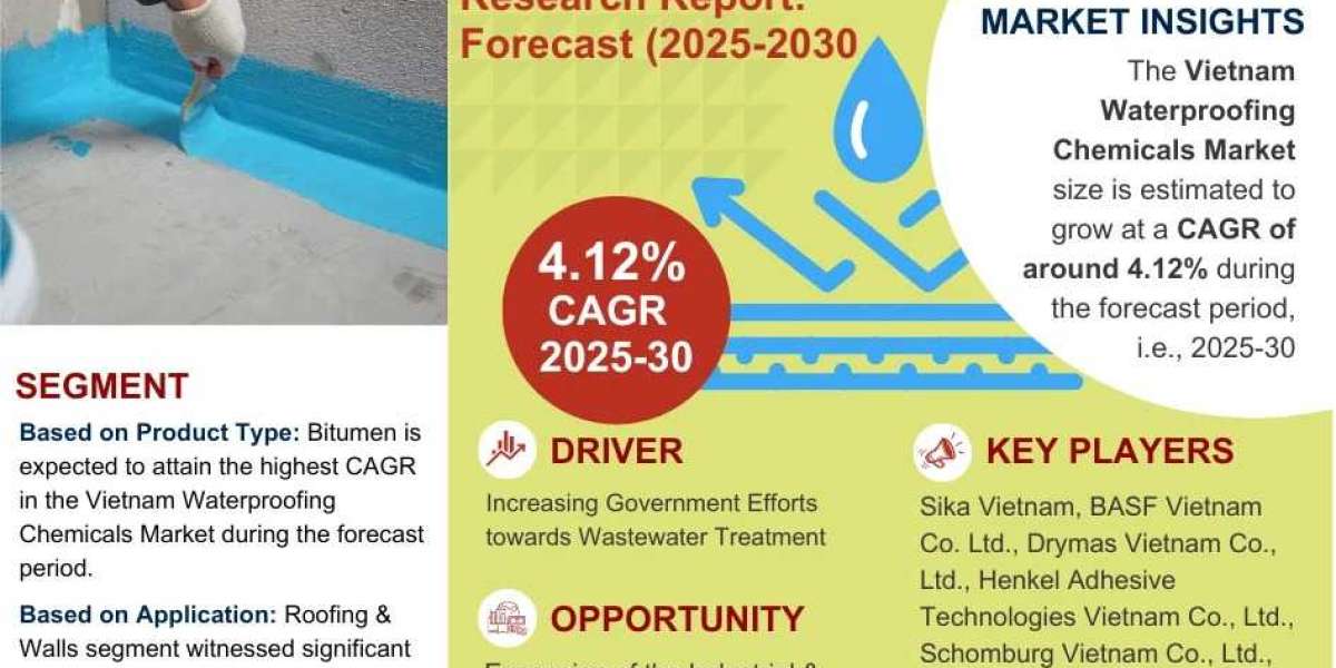 Vietnam Waterproofing Chemicals Market Insights, Share & Growth Trends 2025 to 2030
