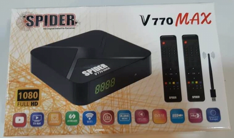 Spider V770 Max Software Update 2022 Download - Digital Satellite Dish Receiver Set Top Box New Software Update